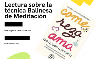 LECTURA SOBRE MEDITACIÓN BALINESA